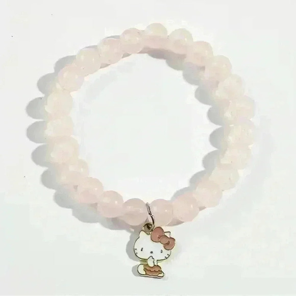Hello Kitty Pink Beaded Bracelet - Picture 2 of 6